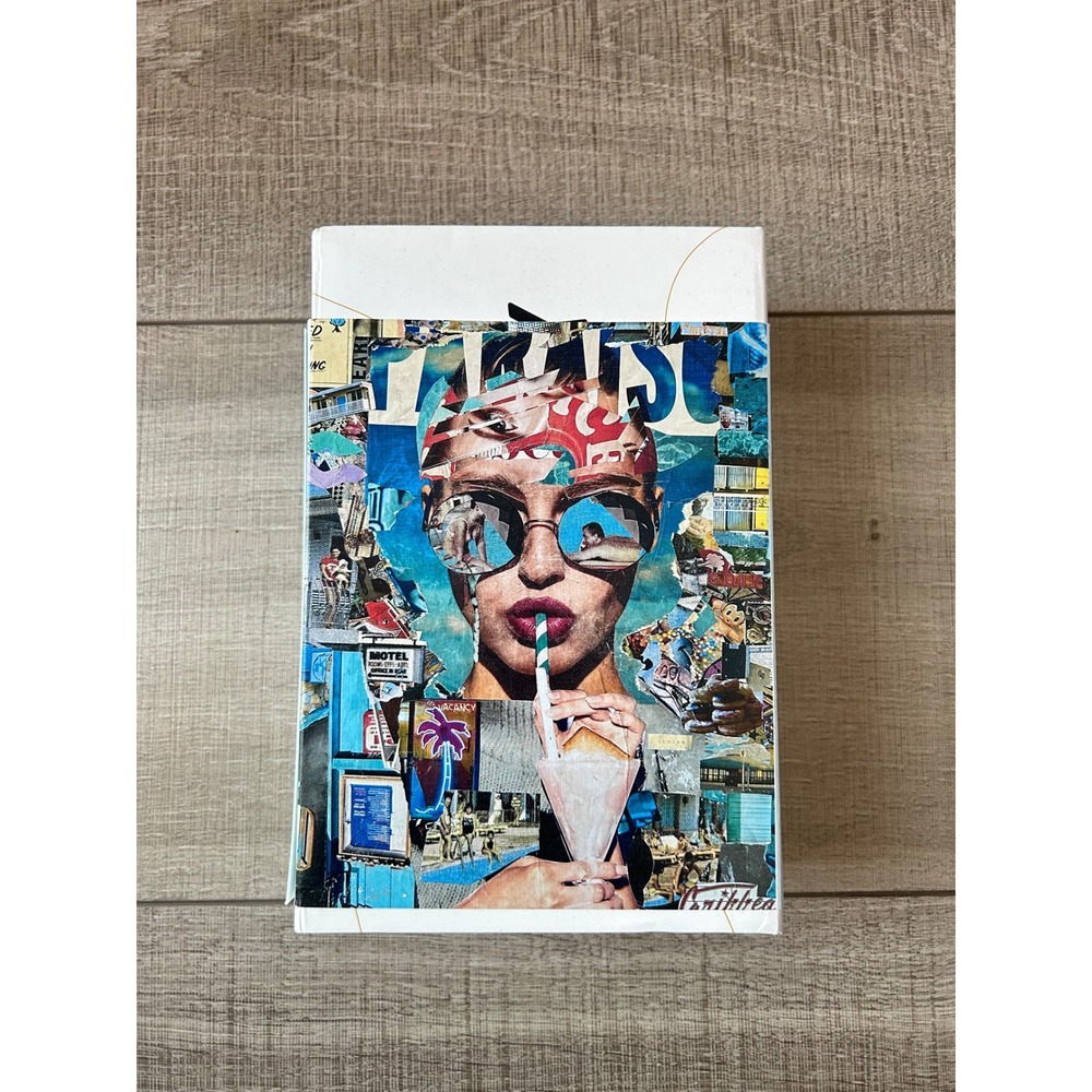 Jiggy x Katy Hirschfeld Paradise Collage Art Jigsaw Puzzle with Pouch Box